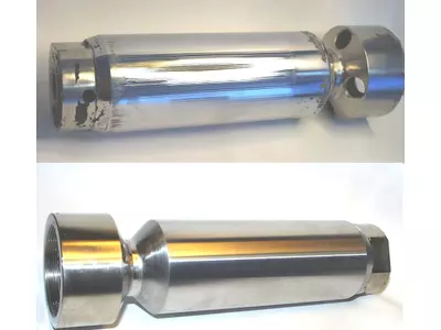 verschlissenes Bauteil regeneriert